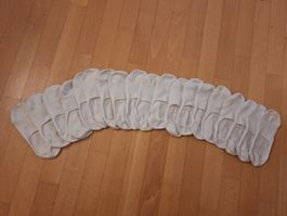 10 Paar weisse Füsslinge von H&M in Gr. 43-45