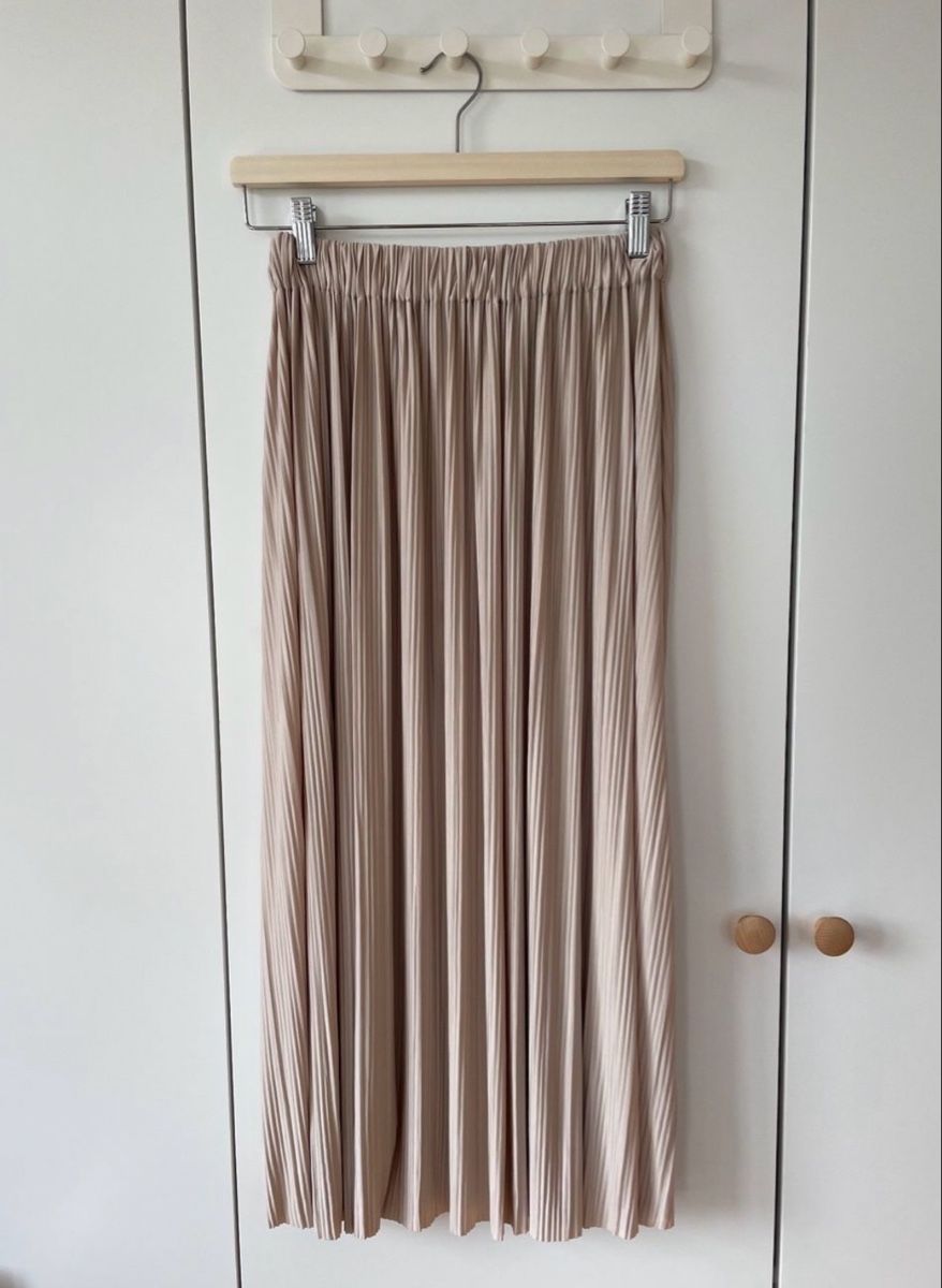 Samsøe Samsøe Gonne: Samsoe Samsoe Faltenrock beige Grösse XS/S – Usato da St. Gallen venduto da oli_ryy9