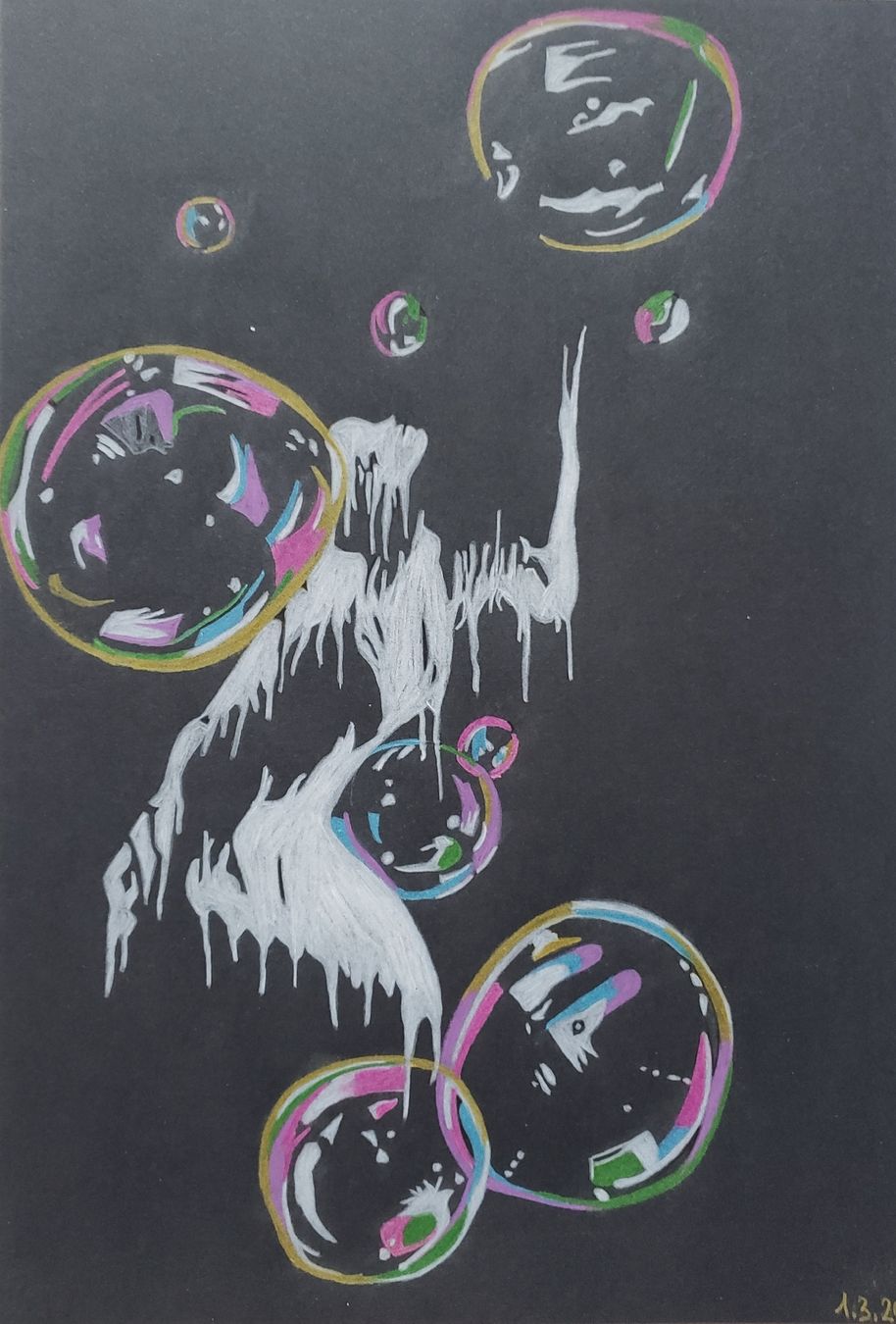 Poster & Bilder: Playing with Bubbles – Neu (gemäss Beschreibung) aus Ossingen von Pattys_Art_Galerie