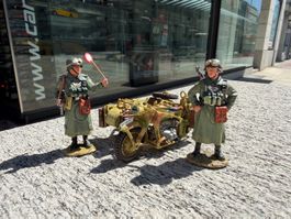 King & Country WAR Germany Sidecar Set