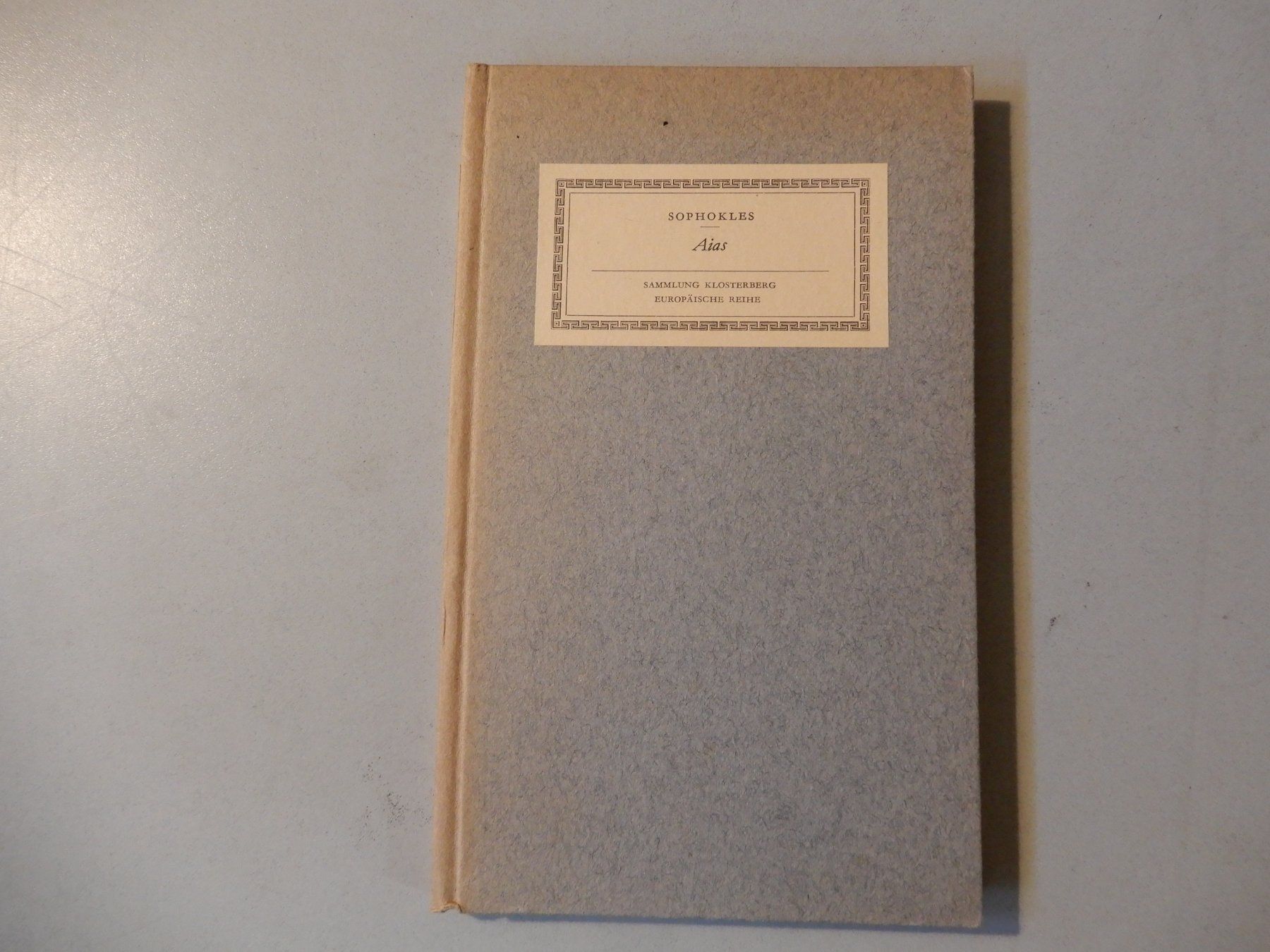 Libri: Sophokles Aias, Sammlung Klosterberg, Emil Staiger – Usato da Erstfeld venduto da Mario_boe0
