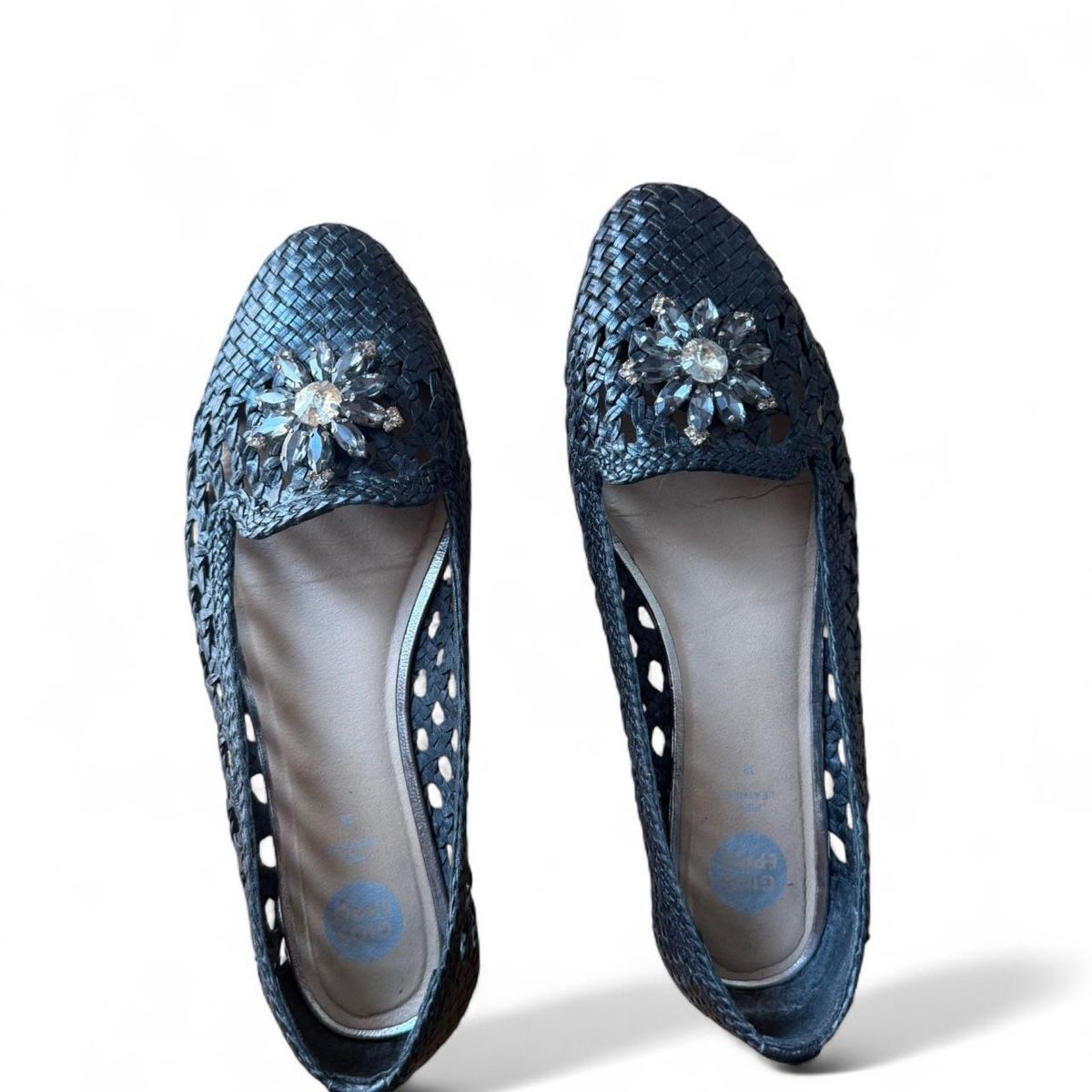Scarpe da donna: Gioseppo Woven Leather Flats Size 38 Used – Usato da Zürich venduto da ann_in_zuri 1