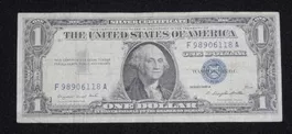 1957 silver certificate US Dollar serie A - F98906118A