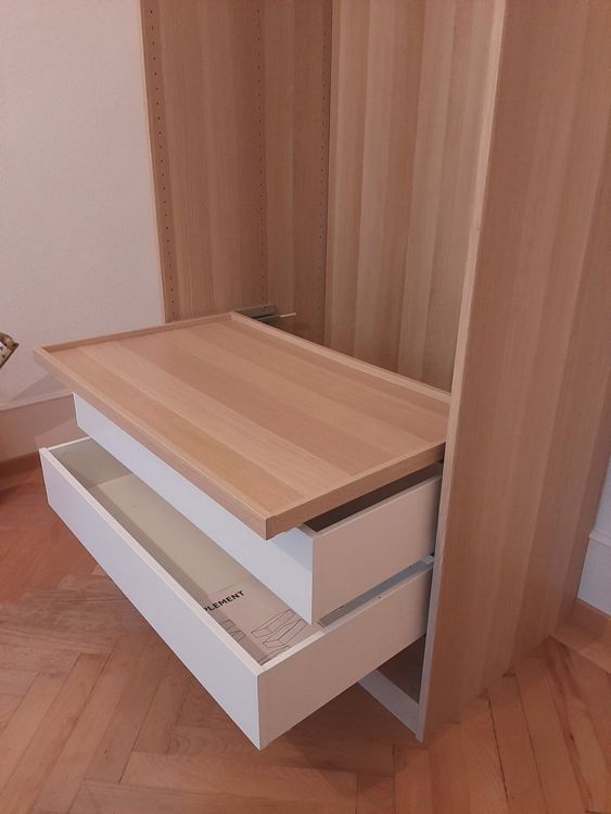 Armoire En Tissu Avec Tringle à Vêtements, Tiroirs, Armoire Pliante Zippée Pour Chambre Dressing 125 X 43 X 162 5 Cm Gris Clair 96925575