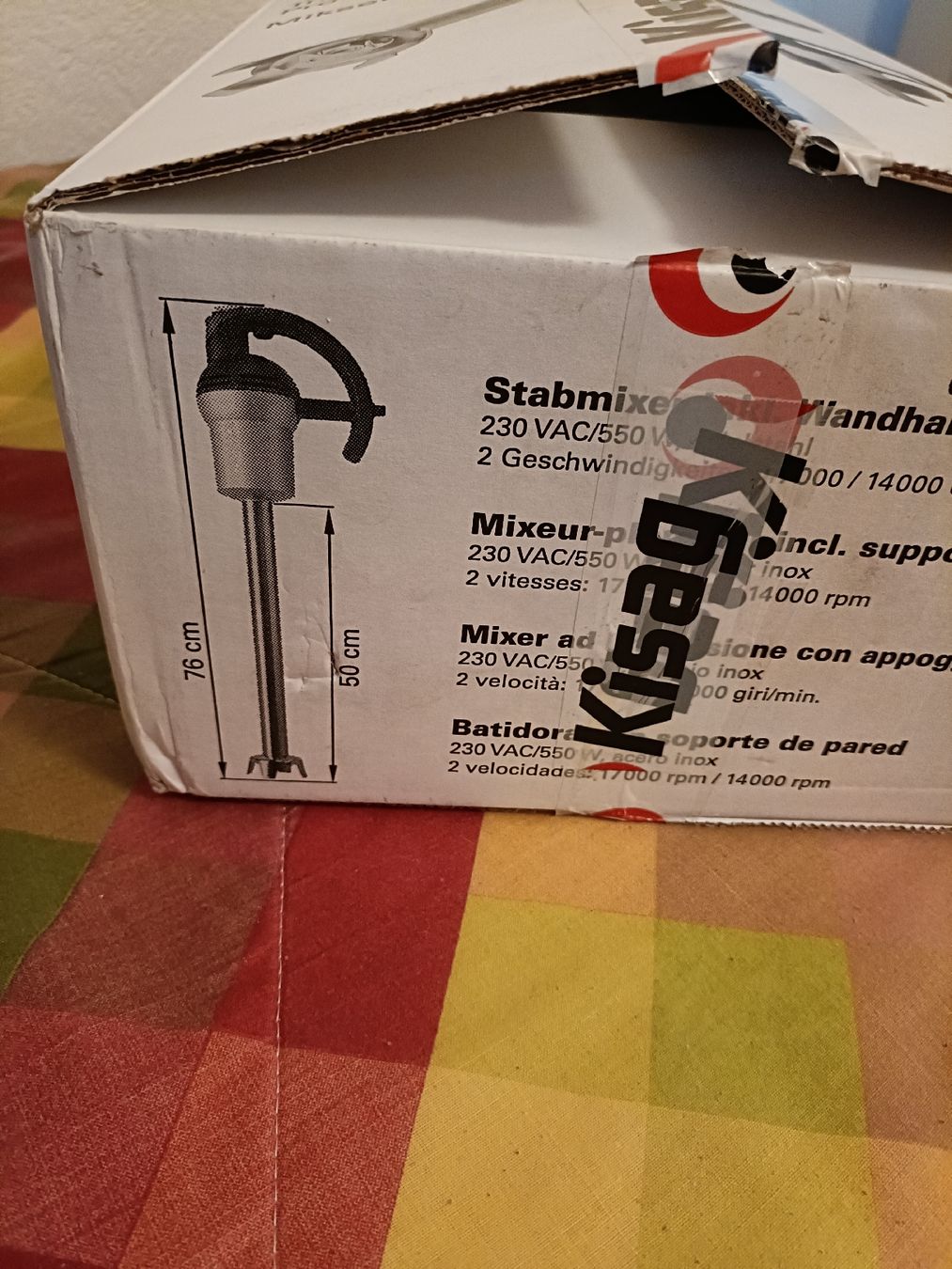 Kisag Elettrodomestici da cucina: Stabmixer Kisag 76cm New – Nuovo e nell'imballaggio originale da Domat ems venduto da Marika2213 2
