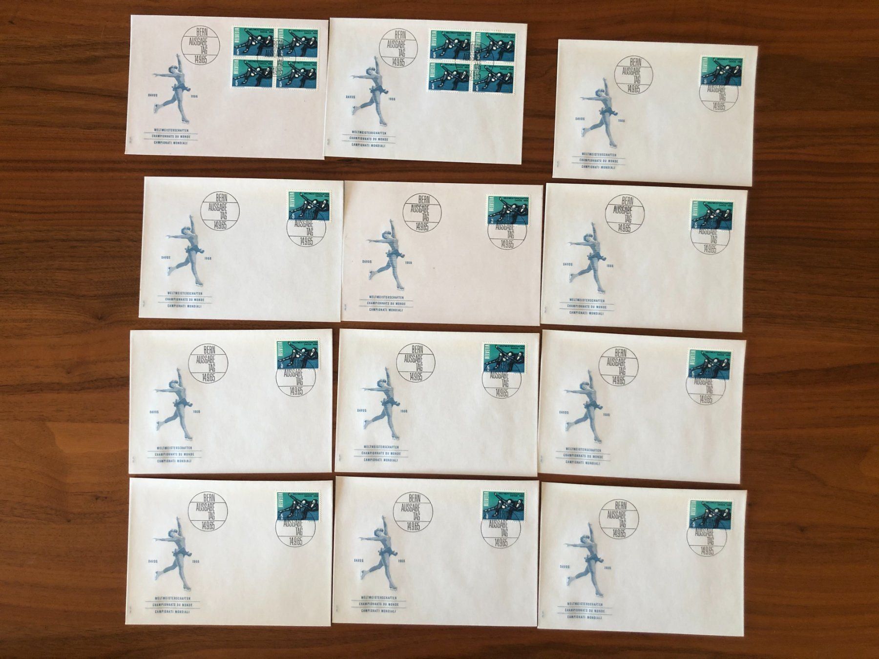 Alle Briefmarken: FDC 14.9.1965, 10x und 2x 4er Blöcke – Neu (gemäss Beschreibung) aus Hefenhofen von Bierinder