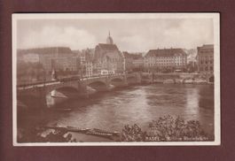 BASEL - Mittlere Rheinbrücke - 1924