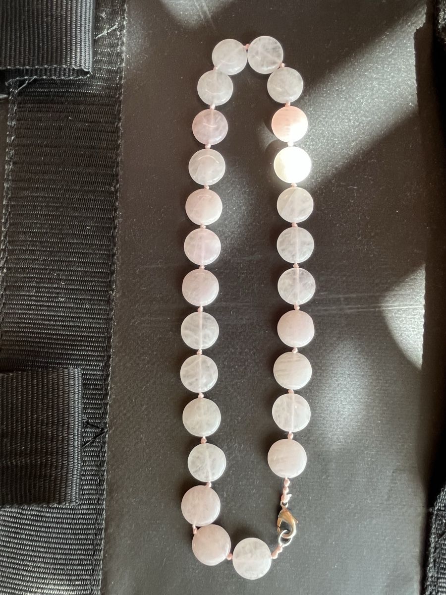 Sonstiger Schmuck: Halskette Rosenquarz – Gebraucht aus Chur von Moca17