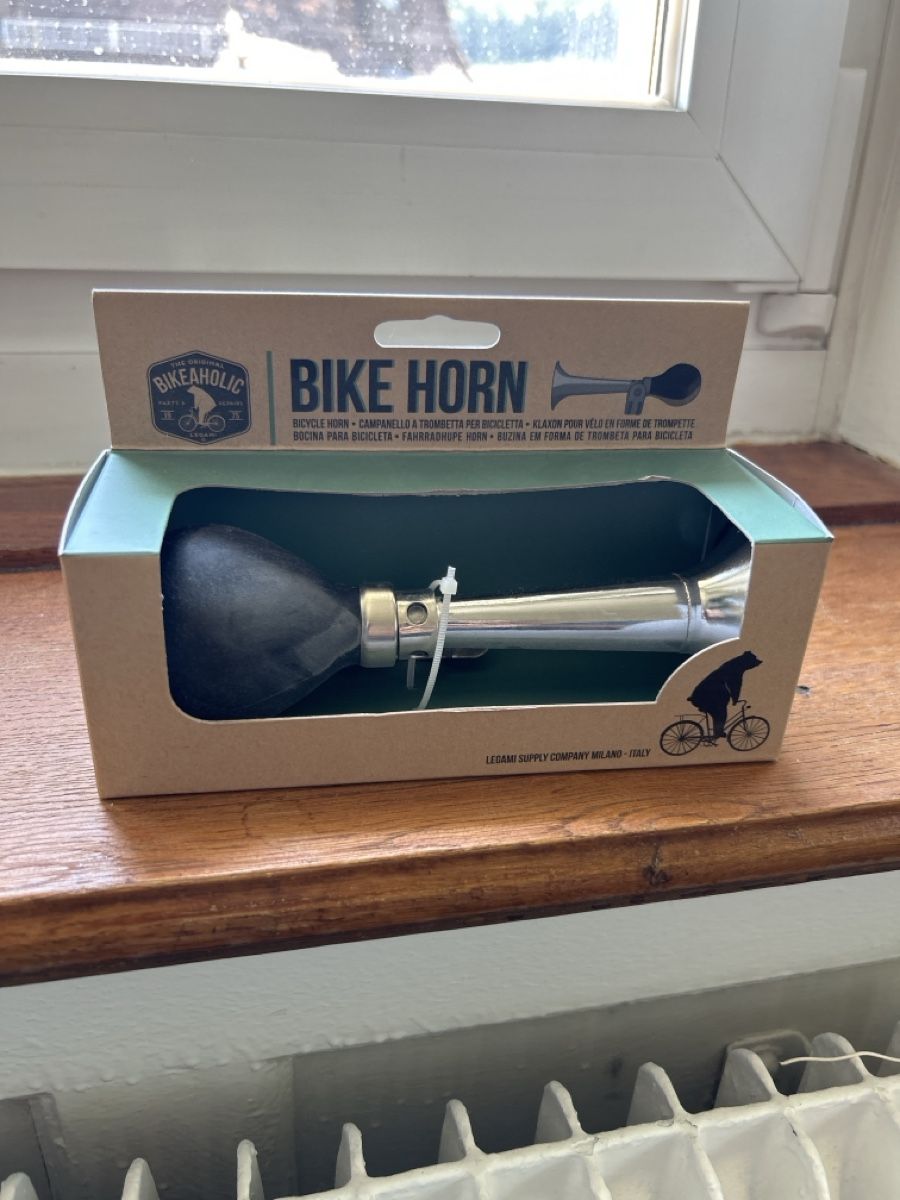Glocken & Treicheln: Fahrrad Klingel Tröte – Neu und originalverpackt aus St.Gallen von holyhobby