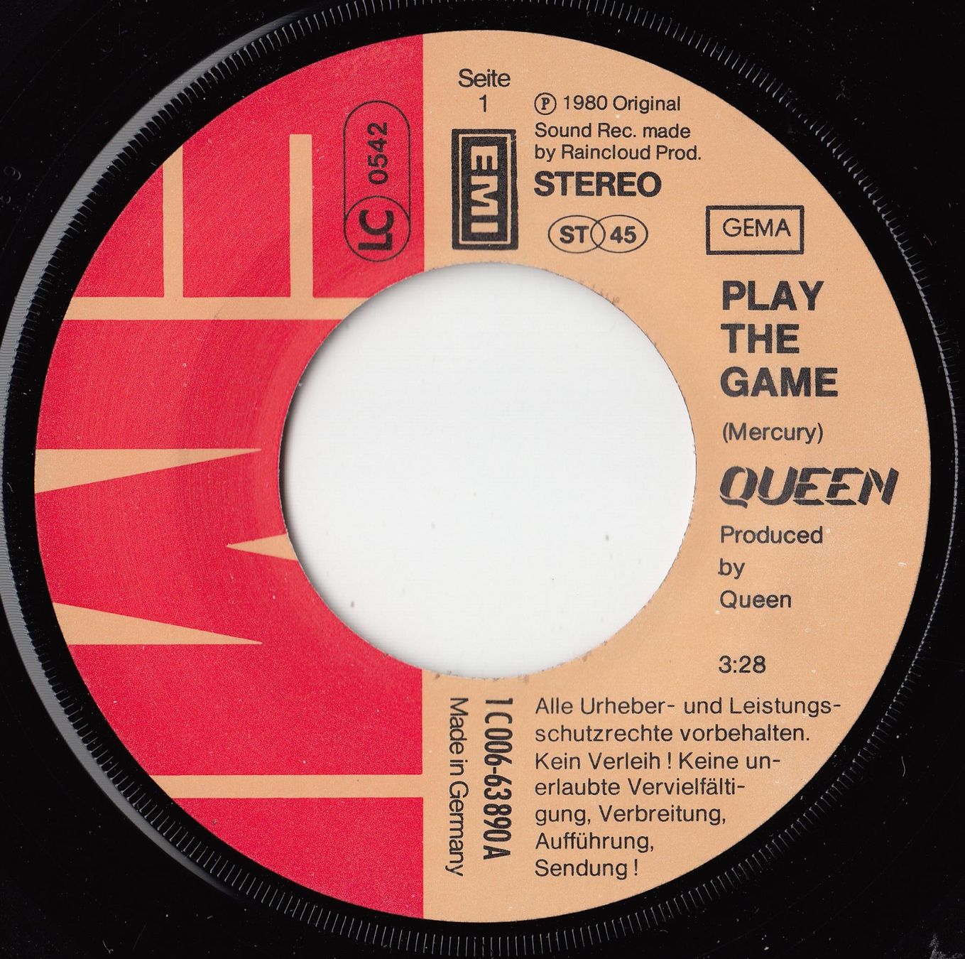 Dischi in vinile: Queen Vinyl Single von 1980 – Usato da Volketswil venduto da Abcrecords 2