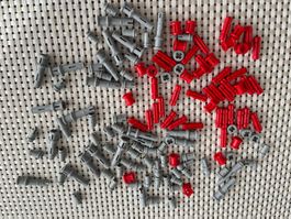 Lego Technik grau rot Pins Stecker Achsen Axle Buchsen 42129