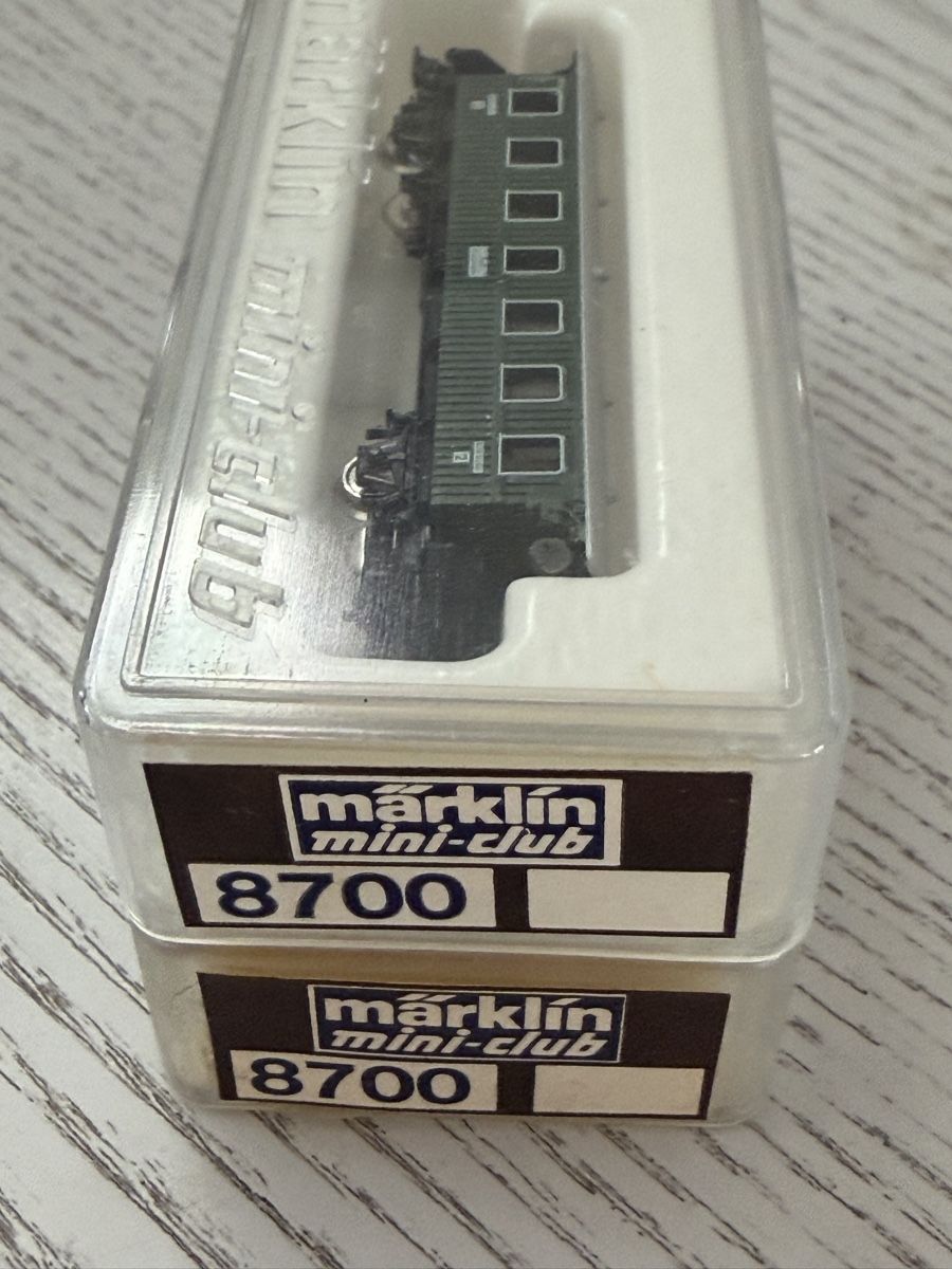 Märklin Modellini di ferrovie: Märklin 2x 8700 Länderbahnwagen – Usato da Lupsingen venduto da New-Haven 1