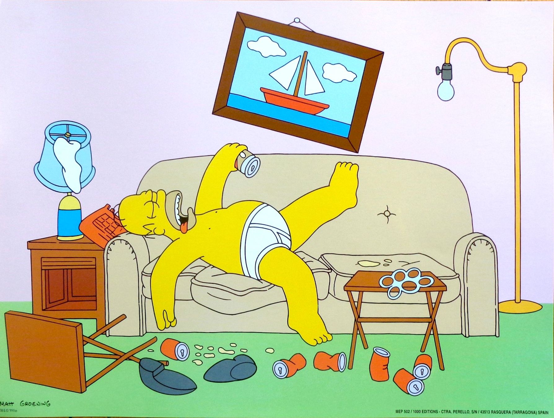 Foto & Immagini: Poster Homer Simpson – Nuovo (secondo la descrizione) da Le Locle venduto da LibrairieLaBergerie