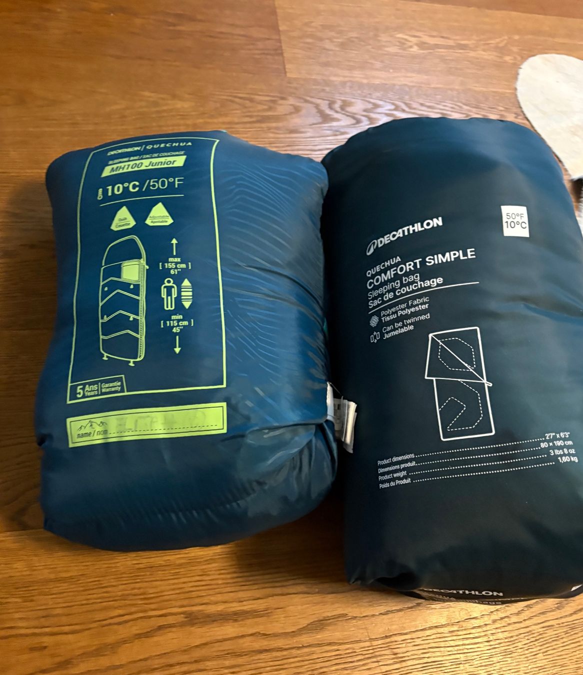 Sacs de couchage: Zwei Decathlon-Schlafsäcke – D'occasion à Othmarsingen par shi_z6zz