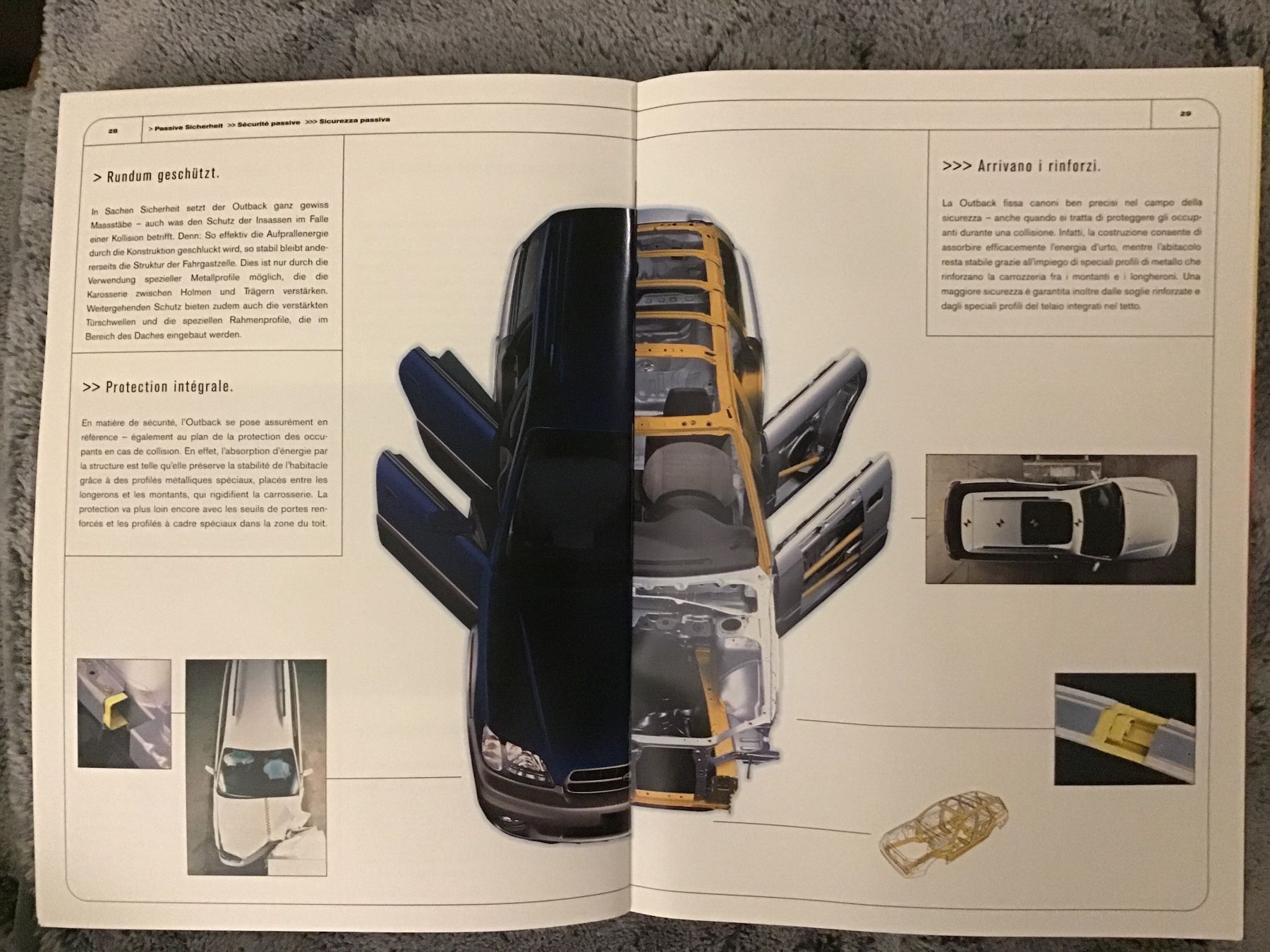 Subaru Documenti: Subaru Outback 4WD Verkaufsprospekt 2000 – Usato da Scherzingen venduto da Starseller62 5