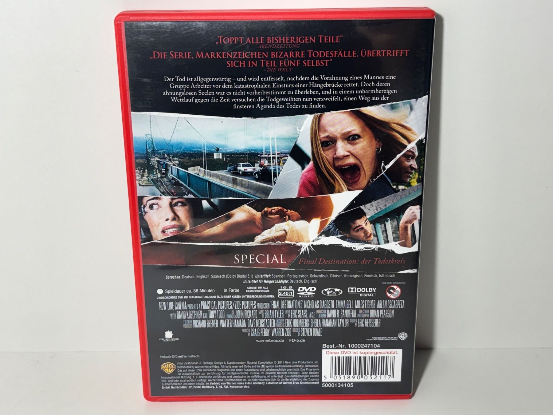 Tutti i DVDs: Final Destination 1-5 DVD – Usato da Wilderswil venduto da Sstriker 6