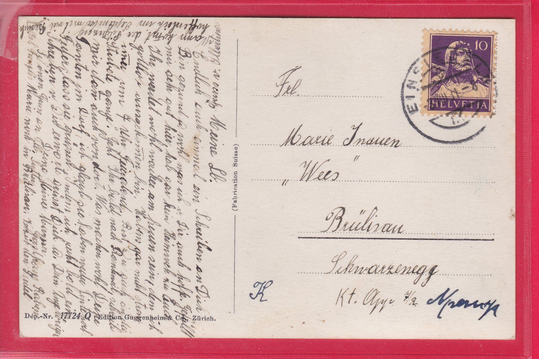 Ansichtskarten: EINSIEDELN, KLOSTER MIT LUFTSCHIFF GRAF ZEPPELIN, 3.8.1931 – Gebraucht aus Oberrieden von Gebirgsstelze 1