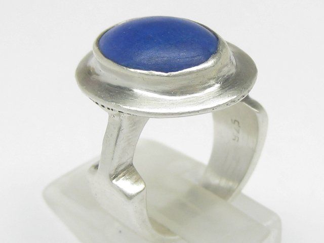 Anelli: Vintage massiv Ring Silber 925 Lapislazuli Gr. 50 – Usato da Ermatingen venduto da Decovin 3