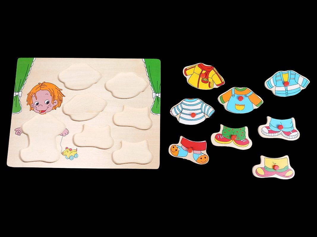 Eichhorn Puzzle: Holz-Steckpuzzle Kleider – Usato da Hünenberg venduto da Restwert_Zug 1