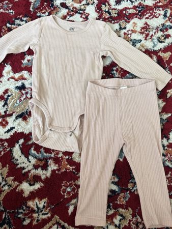 H&M Body und Leggings  Baumwolle Gr. 74