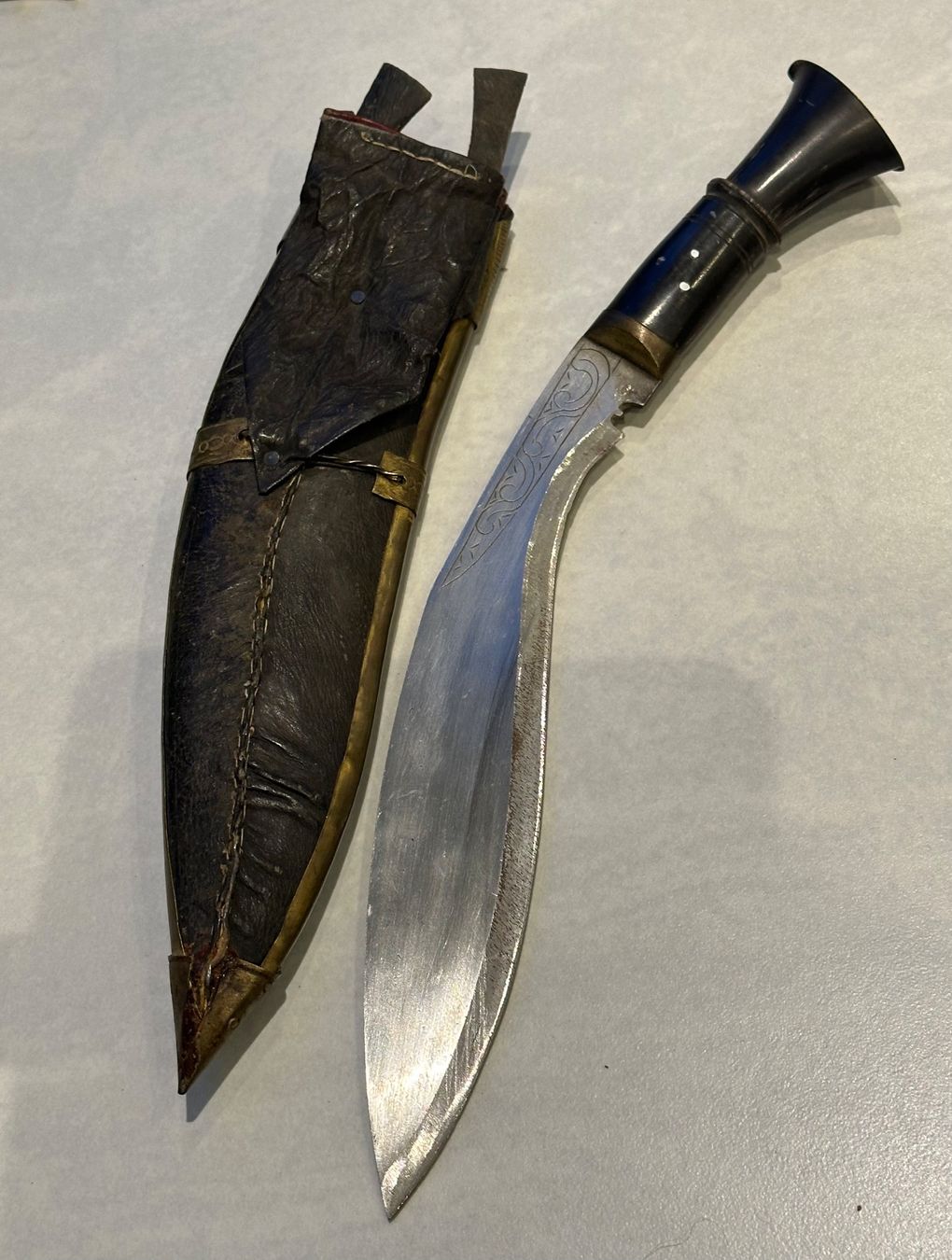 Posate: Kukri, Nepalmesser, antik – Usato da Embrach venduto da aha55 1