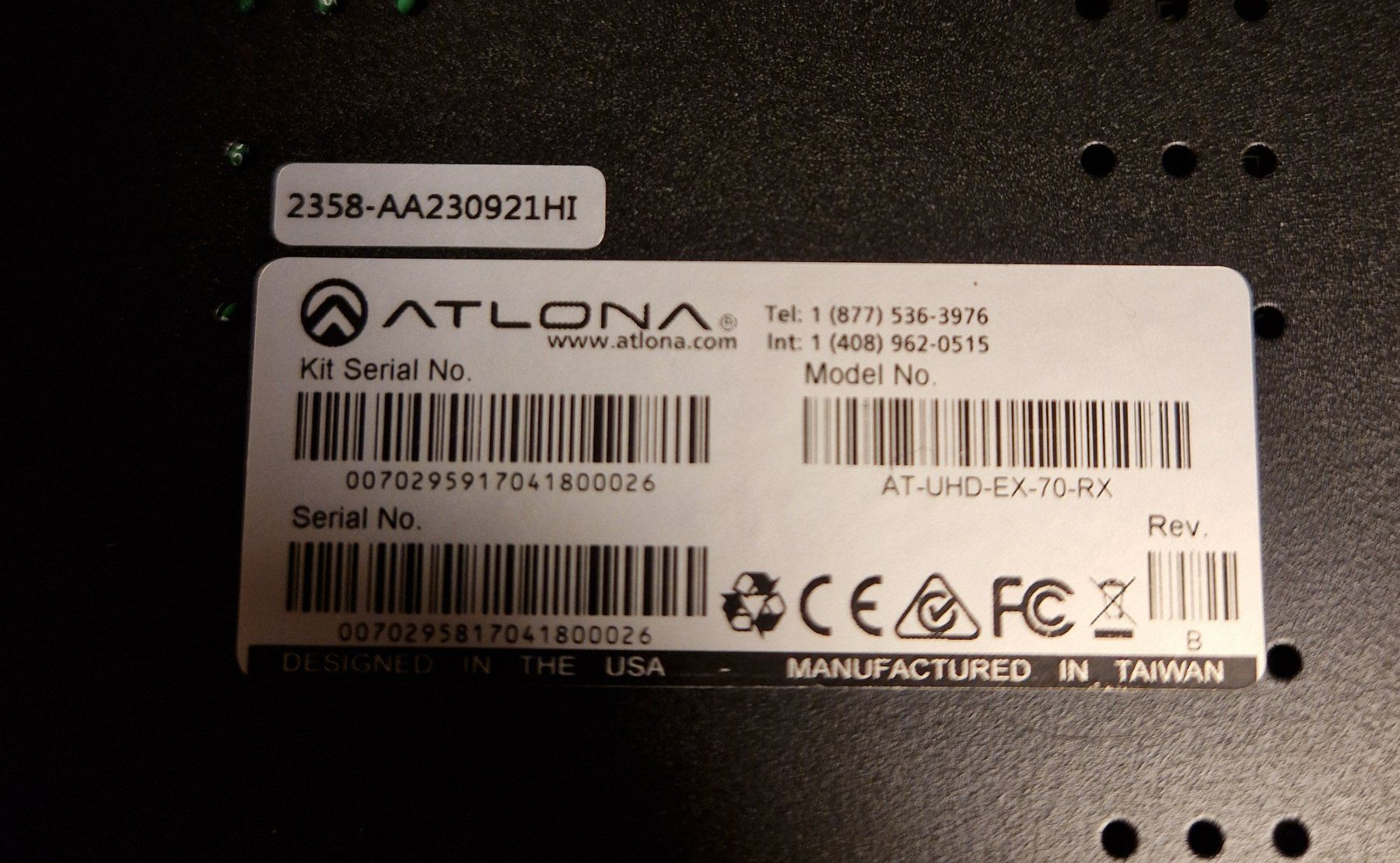 Elektronikbauteile: Switch Box Atlona AT-UHD-EX-70-RX --- TOP --- – Gebraucht aus Bennau von Sven-369 2