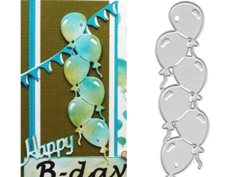 Sciablone: Stanzschablone Nr.673, Ballons (Sizzix geeignet) – Nuovo e nell'imballaggio originale da Gretzenbach venduto da Fliegepilz56 2