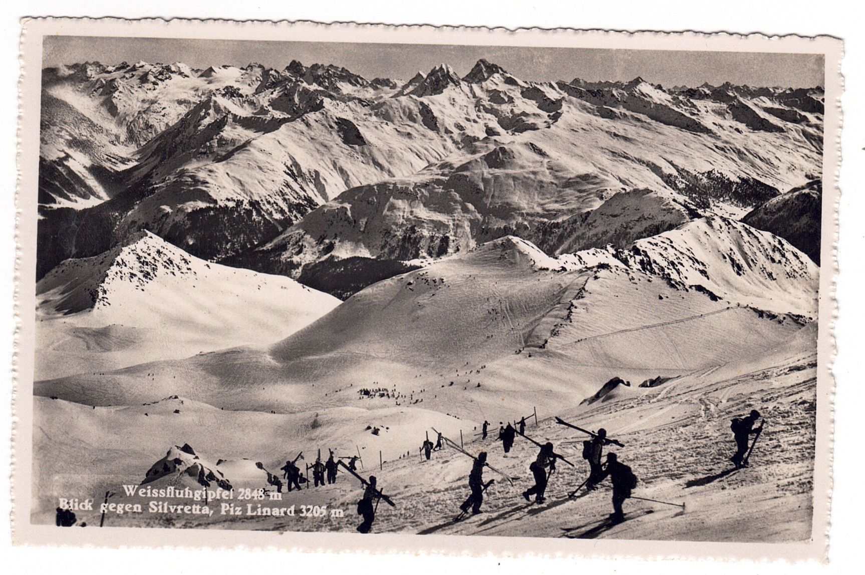 Ansichtskarten: Weissfluhgipfel, blick gegen Silvretta – Gebraucht aus La Tour-de-Peilz von amjust