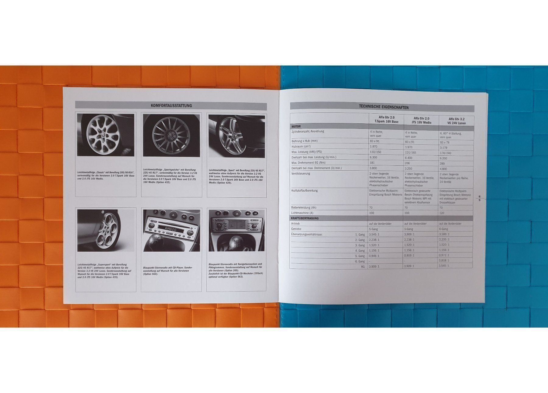 Riviste & Magazine: ALFA ROMEO GTV - Prospekt / Katalog – Usato da Viganello venduto da CARLiteratur 5
