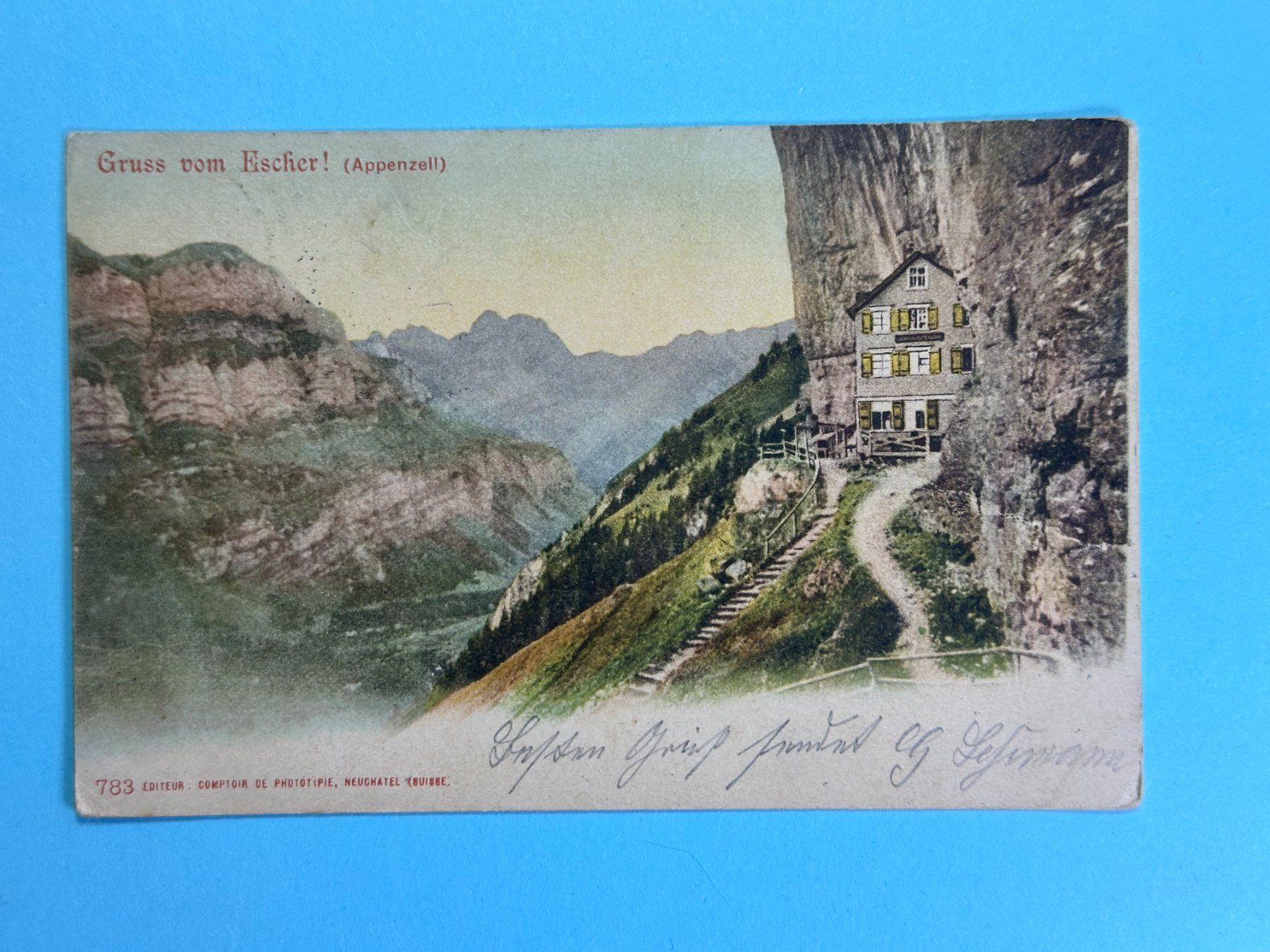 Cartoline postali: Gruss vom Escher - Appenzell – Usato da Steg VS venduto da _vinci_