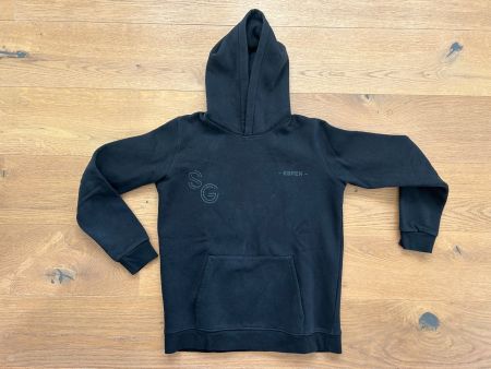 Kinder- Hoodie schwarz FCSG GRÜEWISS IM HERZ 164
