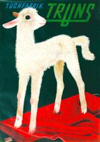 TRUNS TUCHFABRIK SCHAF 1937 Original Plakat