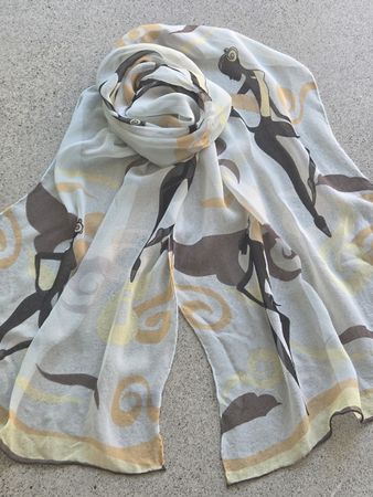Seidenschal 40 x 170 cm