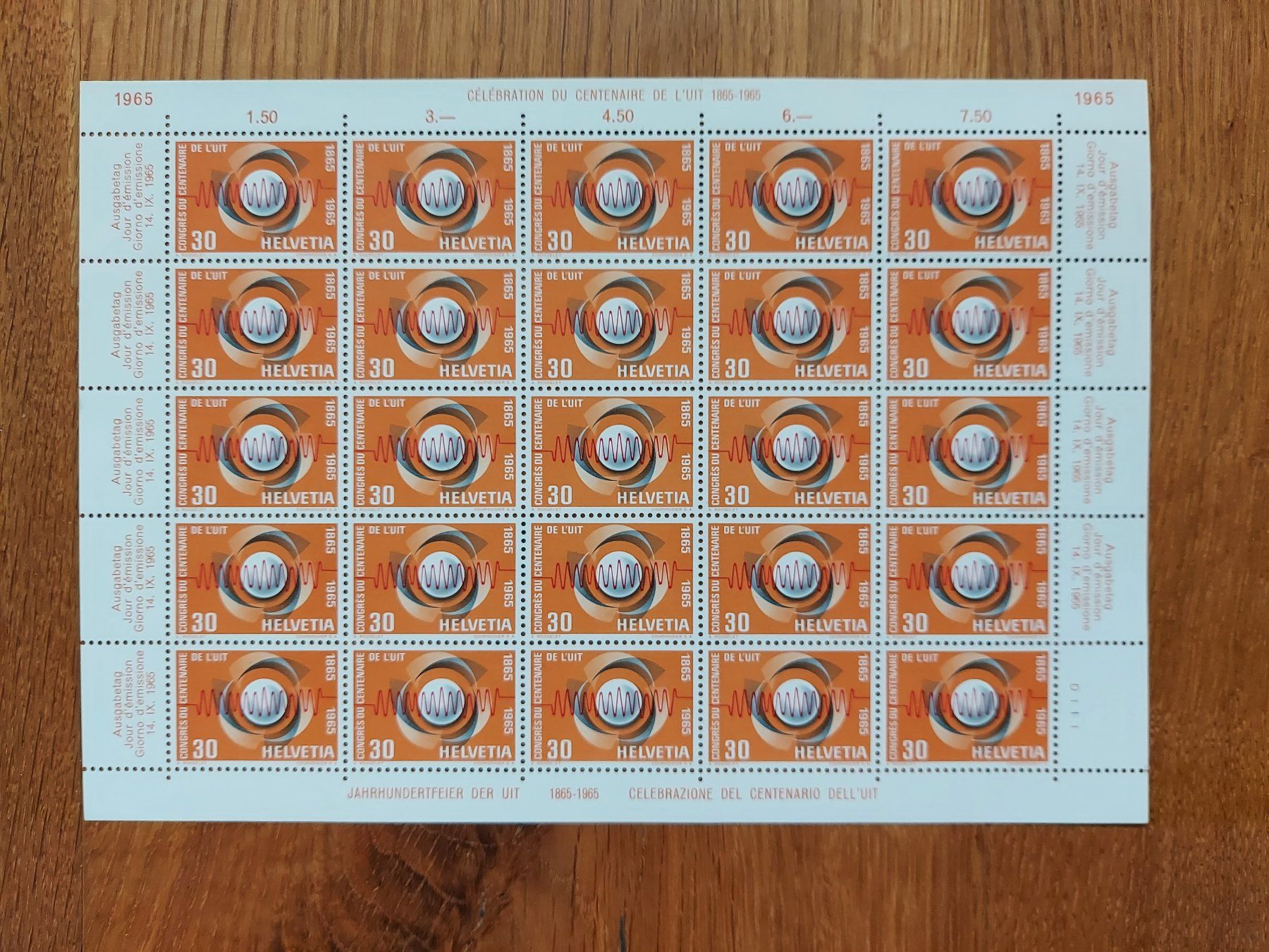 Tutti i francobolli: Postfrisch, gültige Schweizer Frankatur, Briefmarkenbogen – Nuovo e nell'imballaggio originale da Heiden venduto da ber_b77f