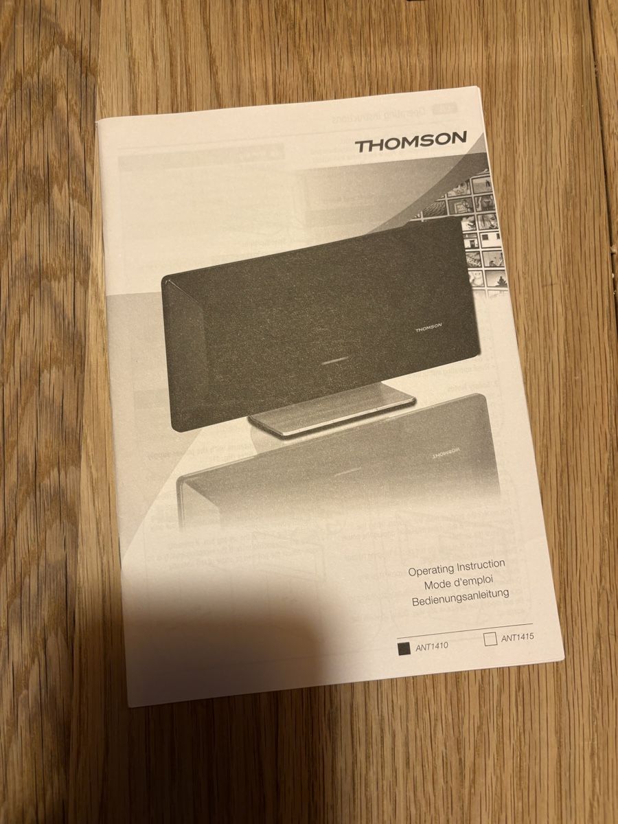 Radiocomunicazione: Thomson ANT1410 Antenne mit Anleitung gebraucht  – Usato da Madiswil venduto da Christanne 1