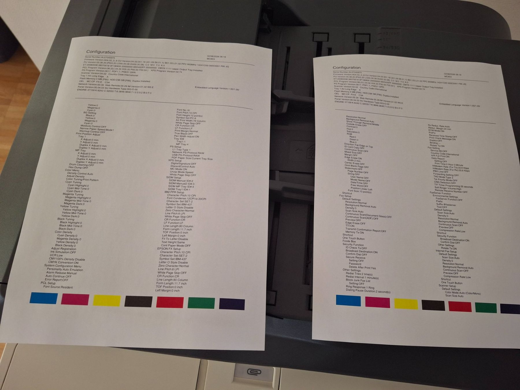 Oki Stampanti: OKI MC853 Multifunktionsdrucker – Usato da Basel venduto da m.kg 2