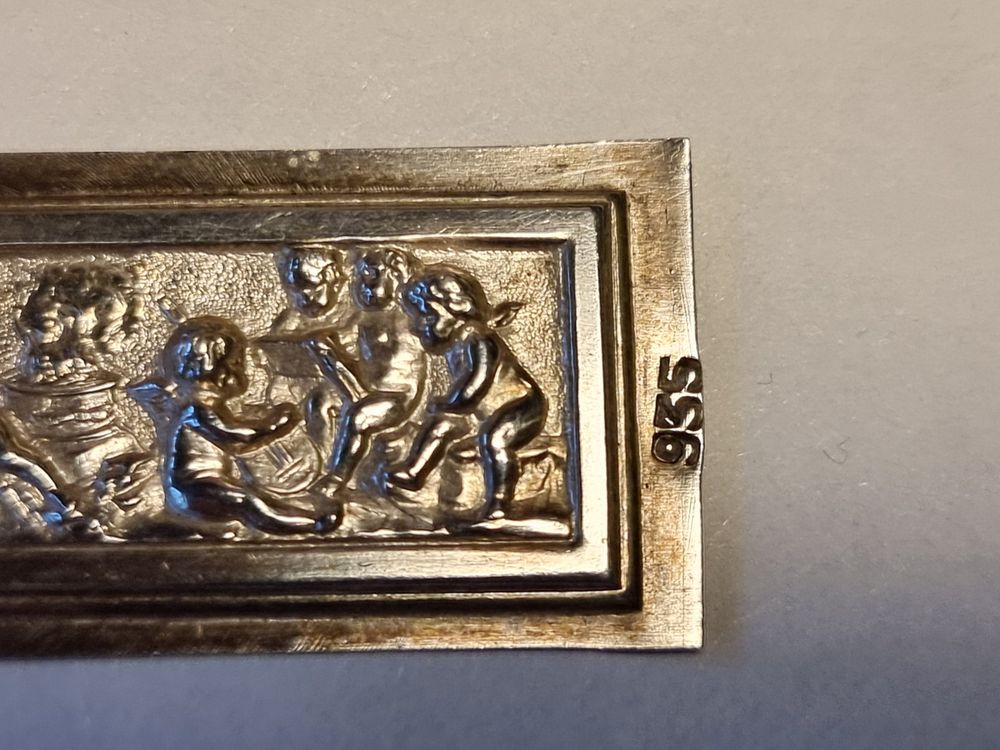 Römischen Ornament Nagel „Vergib Ihnen“ – 16,5 Cm, Silber, Dekorativer Wandschmuck