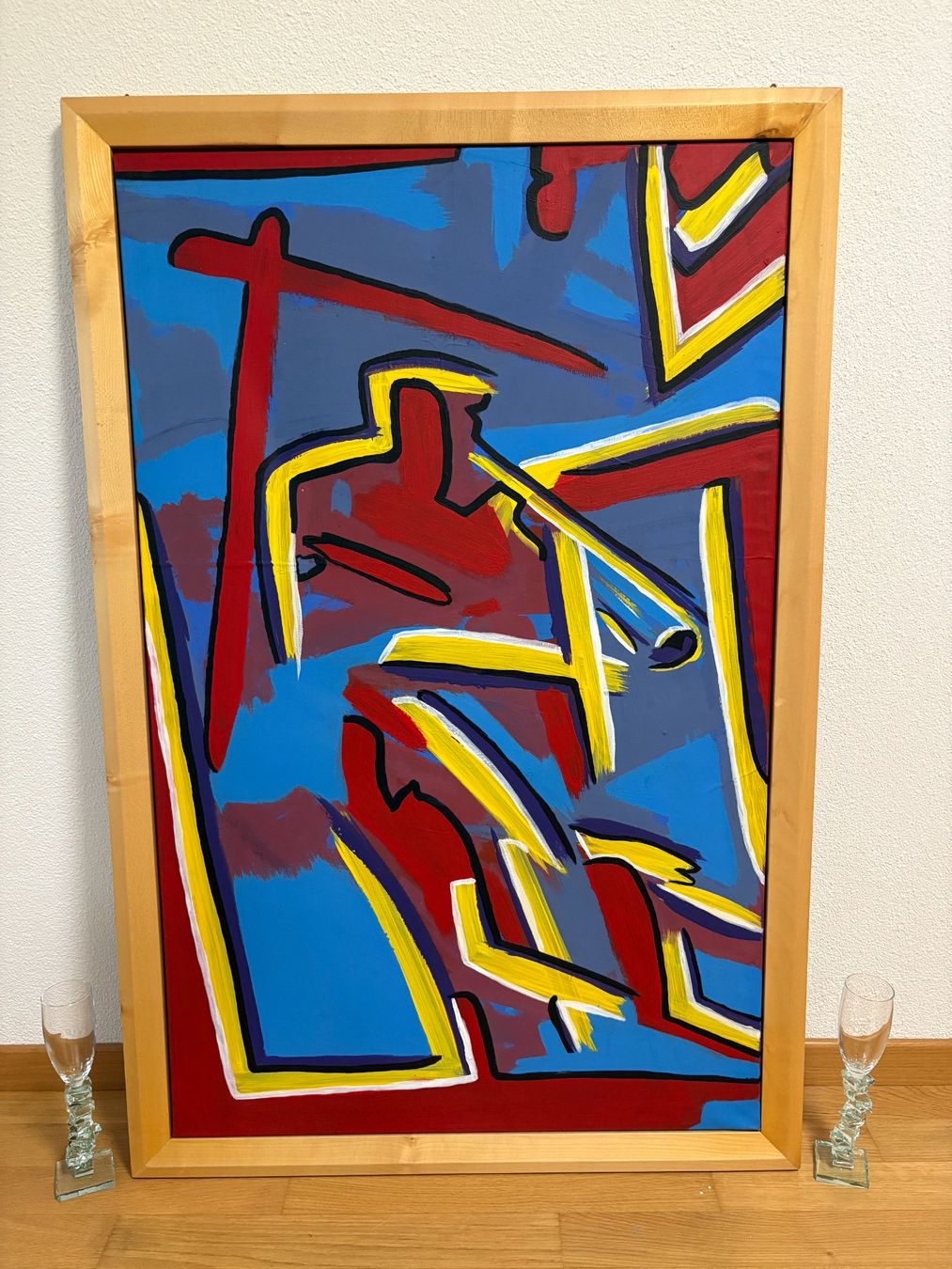 Gemälde: 78x118/ handgemaltes Acryl Gemälde – Gebraucht aus Ottenbach von TimelessEmotions. 1