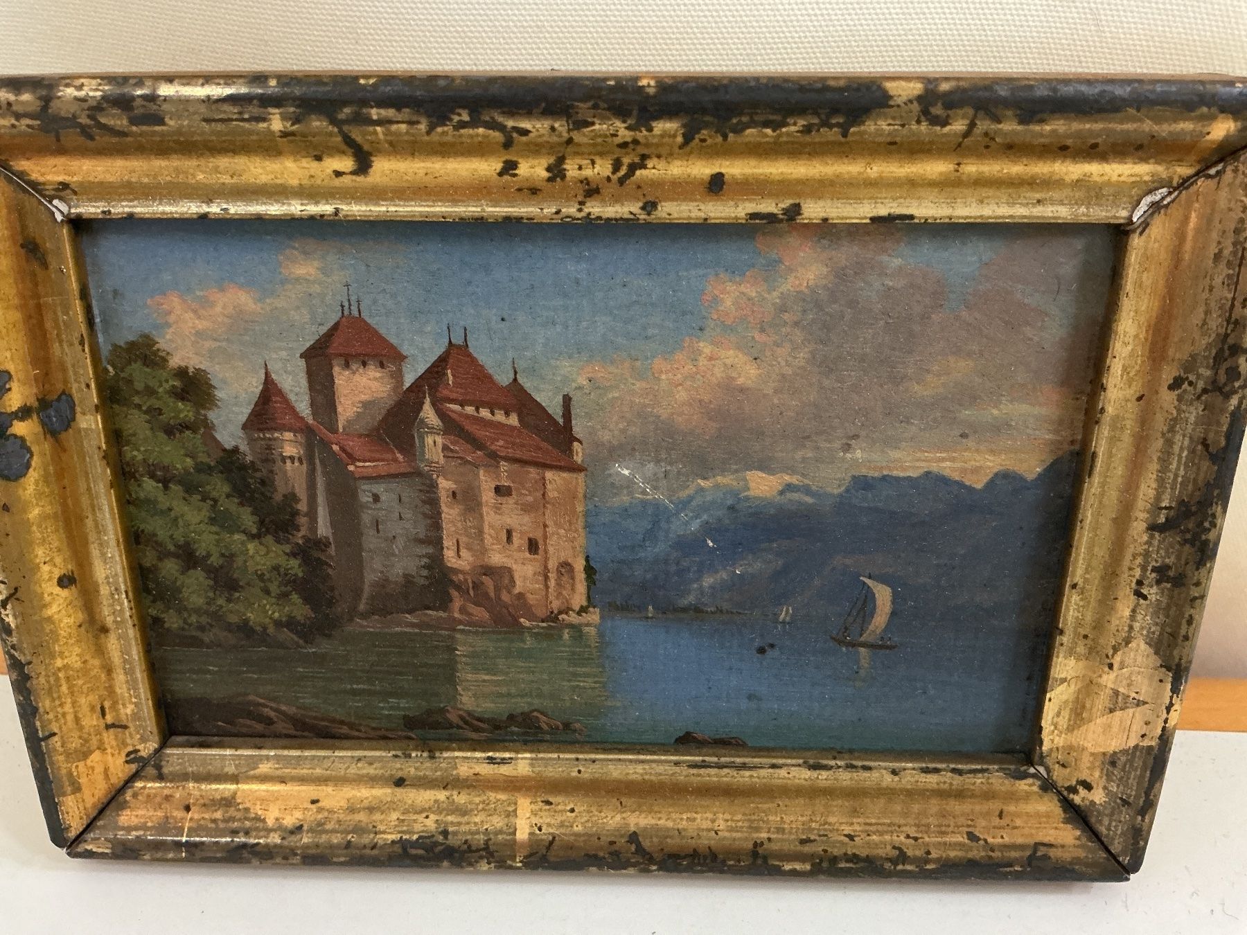 Dipinti: Kleine Idylle mit Schloss Chillon – Usato da Bern venduto da vielerart 1