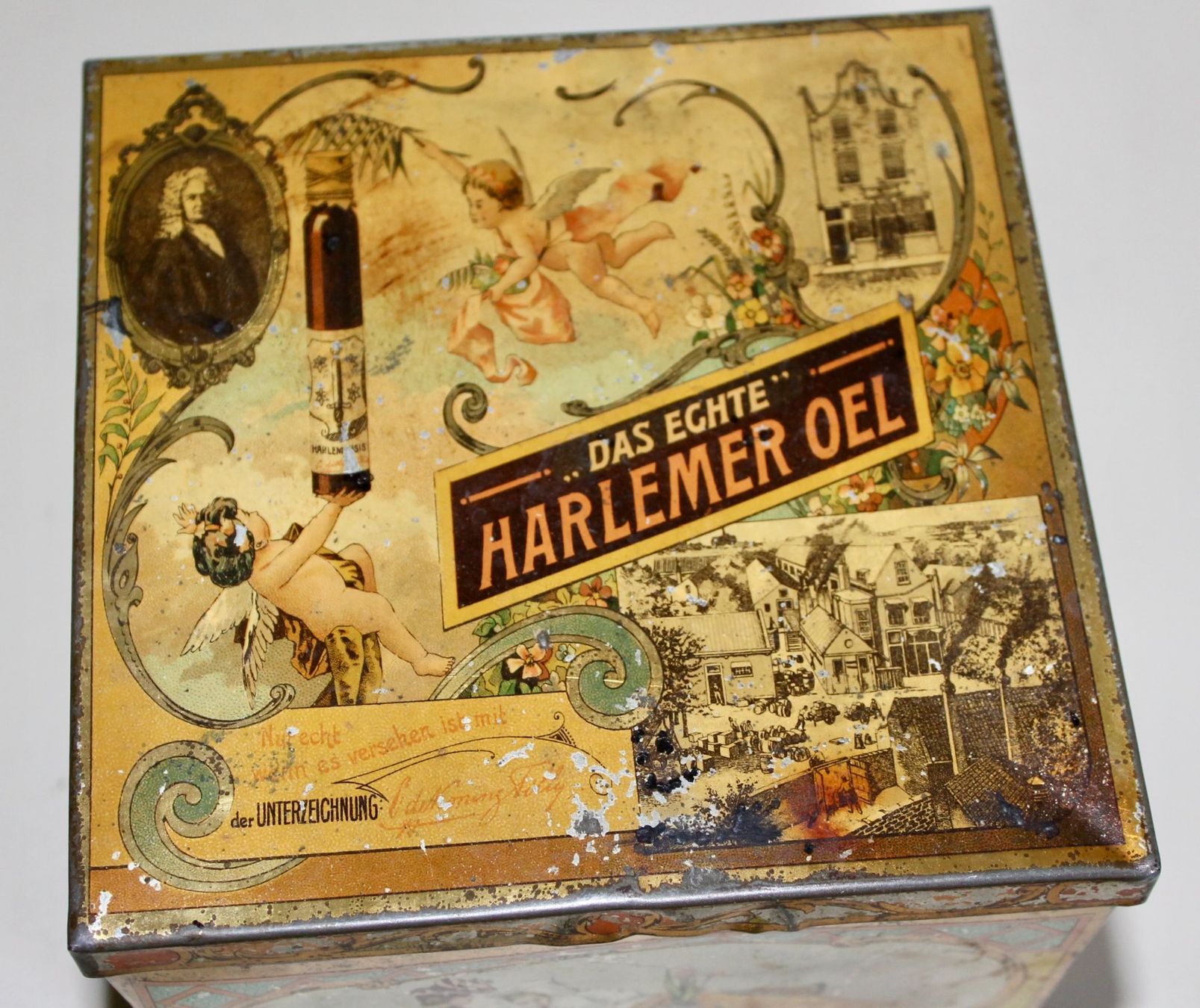 Contenitori & Simili: Sehr alte Blechdose "HARLEMER OEL" – Usato da Kirchlindach venduto da hekilida 1