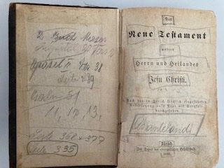 Documenti: Das neue Testament (Druck 1885) – Usato da Schaffhausen venduto da Ronchetto 1