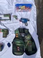 Nerf Set Blaster Weste und Zubehör gebraucht guter Zustand