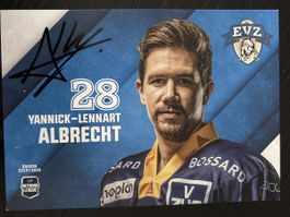 EVZ Yannick-Lennart Albrecht Autogrammkarte 2019/2020