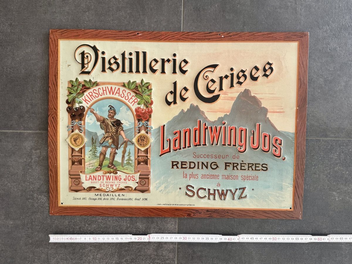 Insegne: Blechschild Landtwing, Jos Schwyz – Usato da Oberwil BL venduto da FASDINATION_11 2
