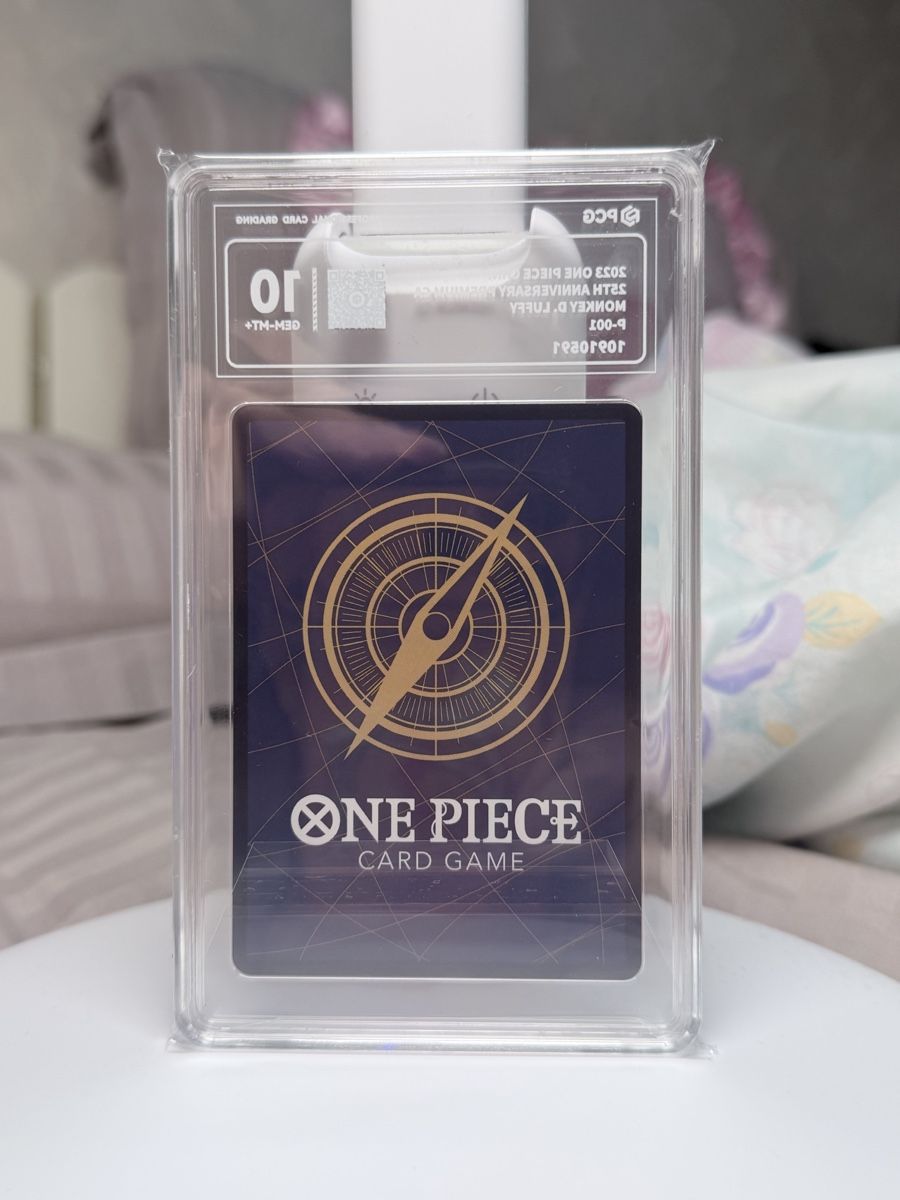Bandai Carte collezionabili: Monkey D.Luffy P-001 25th Anniversary One Piece JP PCG 10   – Usato da St.Gallen venduto da Lizazhou 1