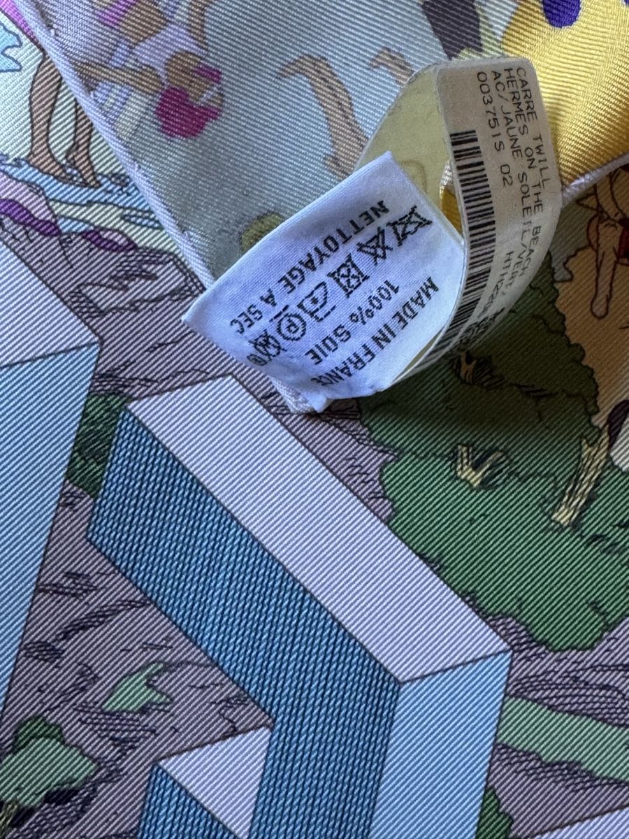 Hermès Foulard & Sciarpe: Hermès carré neuf, 90 On The Beach – Nuovo e nell'imballaggio originale da Genève venduto da Allisgood 4