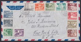 1949, Satzbrief Technik + Landschaften 297-308, Flugpost USA