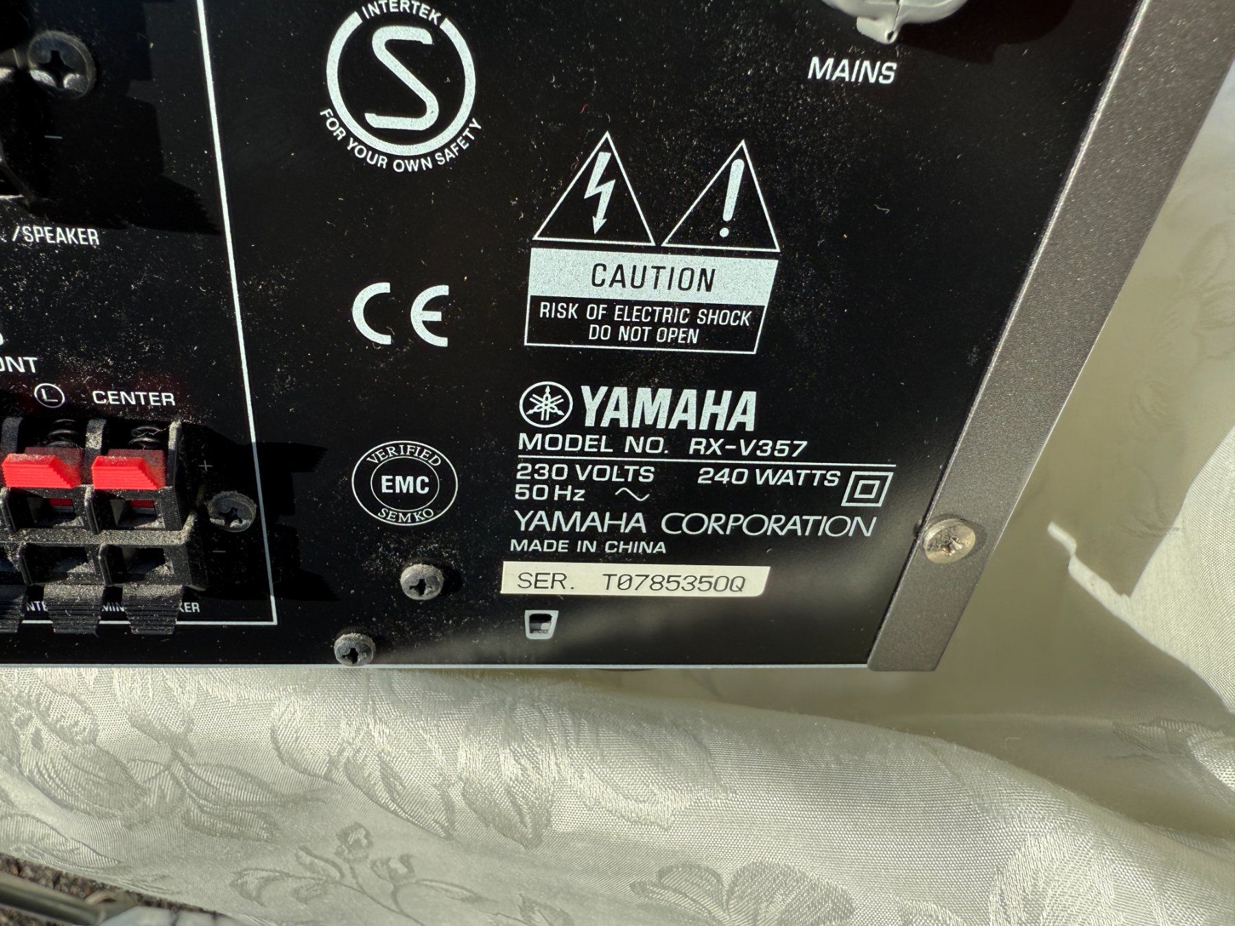 Yamaha Ricevitori: Yamaha RX-V357 AV-Receiver 192/24 DAC – Usato da Vacallo venduto da cri_229f 5