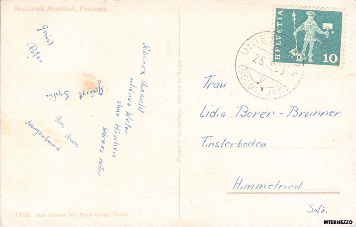Cartoline postali: Passwang Restaurant Alpenblick VW Käfer – Usato da Basel venduto da intermezzo12 1
