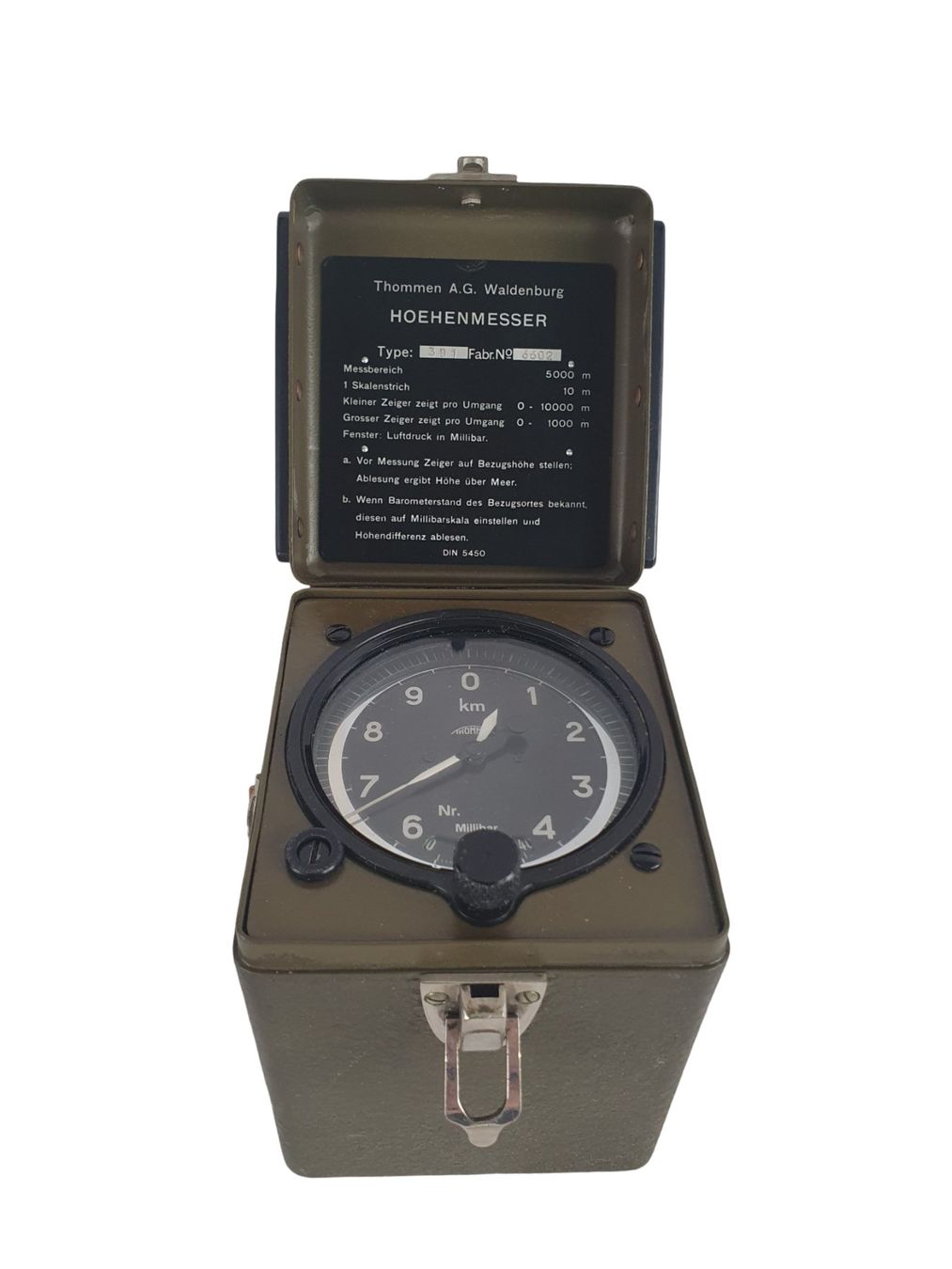 Revue Thommen Messen: THOMEN A.G. WALDENBURG Altimeter – Gebraucht aus Wangen b. Olten von Restwert_Wangen